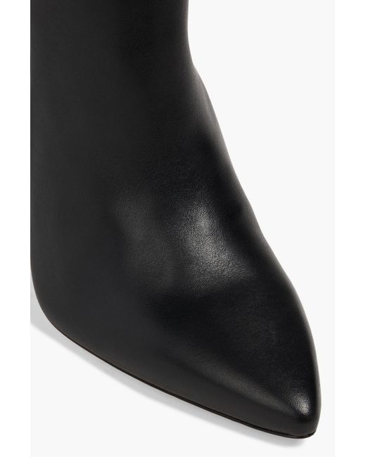 IRO Black Darson Leather And Suede Knee Boots