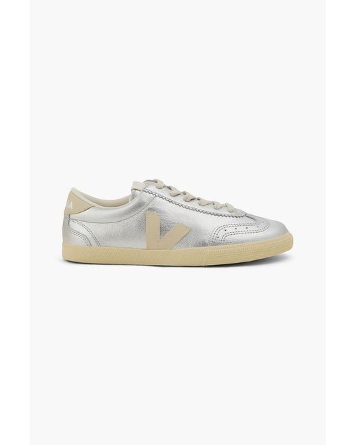 Veja Metallic Volley Leather Sneakers