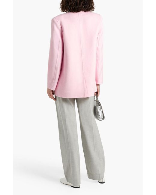 Loulou Studio Pink Movas Double-breasted Wool And Cashmere-blend Felt Jacket