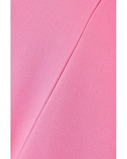 Stella McCartney Pink Cape-Effect Crepe Midi Dress