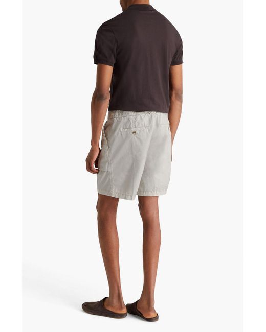 James Perse Shorts aus baumwoll-twill mit tunnelzug in White für Herren