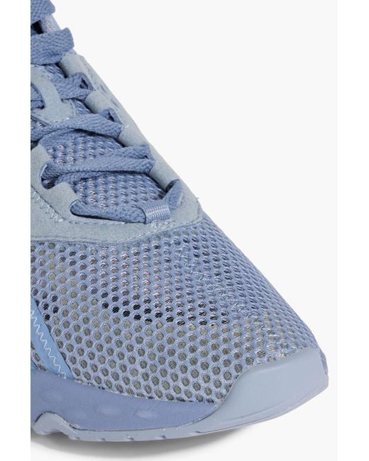 Acne Blue N3w Mesh And Rubber Sneakers for men