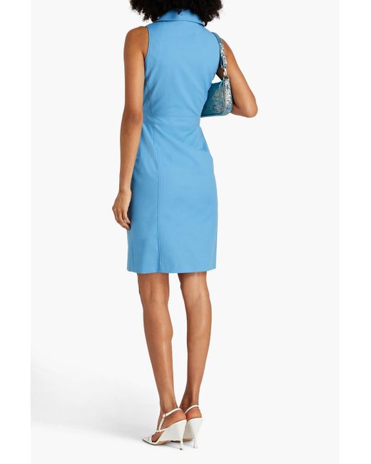 Boutique Moschino Blue Cotton-blend Mini Dress