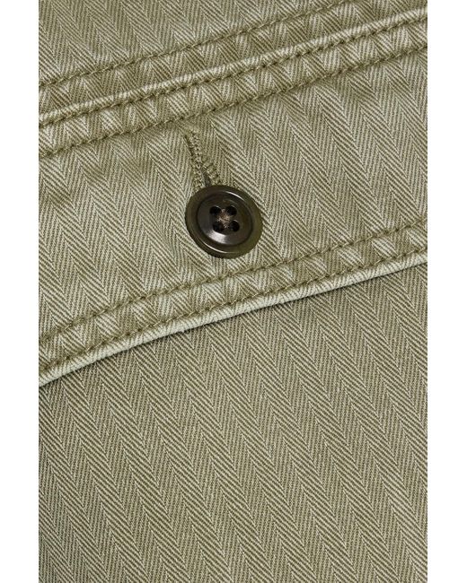 Alex Mill Green Marfa Herringbone Cotton Jacket