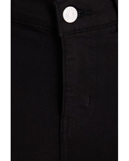 FRAME Black Hoch sitzende jeans "le high straight" mit geradem bein