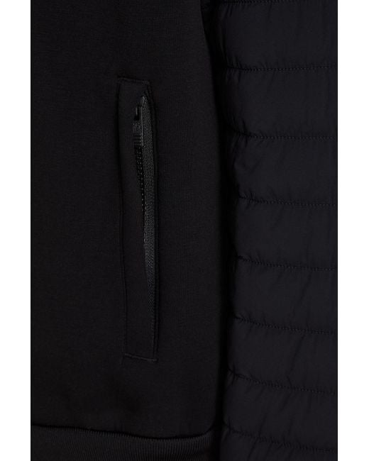Fusalp Black Timo Ii Quilted Neoprene-paneled Shell Jacket for men