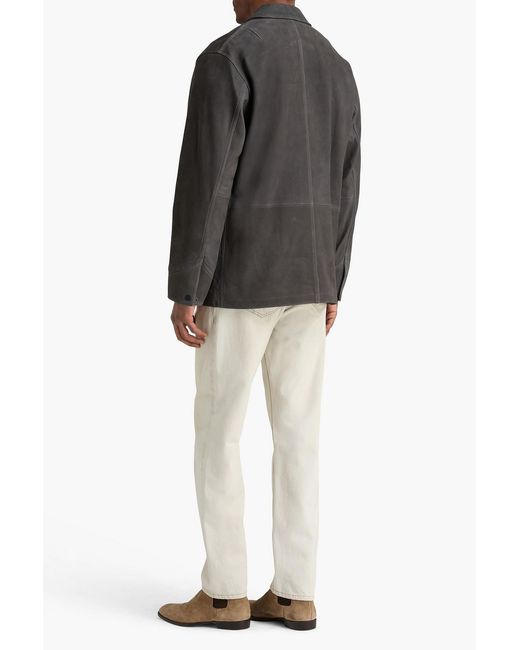 Rag & Bone Black Graham Suede Field Jacket for men
