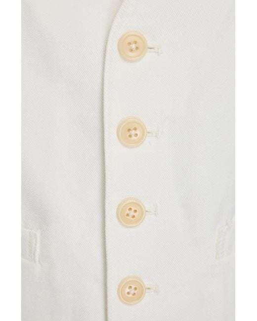 Alex Mill White Kam Linen, Lyocell And Cotton-Blend Twill Vest
