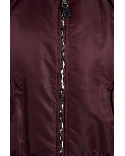 McQueen Red Shell Bomber Jacket for men