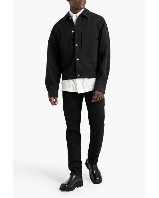 LE17SEPTEMBRE Black Denim Jacket for men