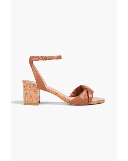 Stuart Weitzman Pink Everly 50 Leather Sandals