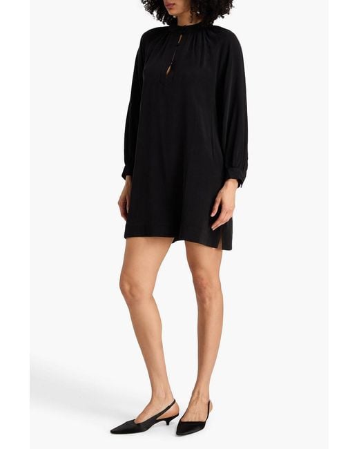 Rodebjer Black Andriana Crepe Midi Dress