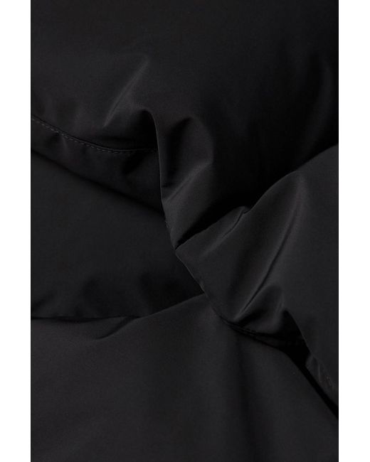 Entire studios Black Dbl Oversized Cropped Shell Down Jacket for men