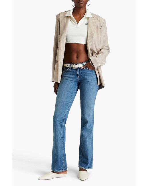PAIGE Blue Sloane Low-Rise Slim-Leg Jeans