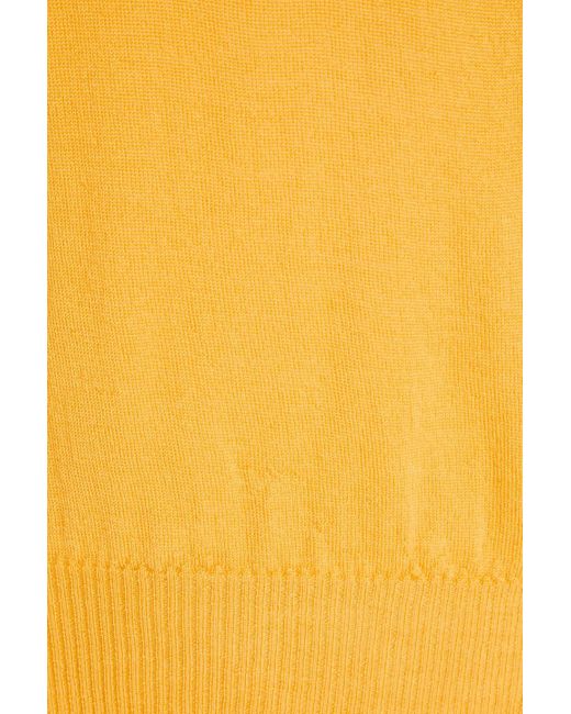 Rick Owens Yellow Wool Sweater