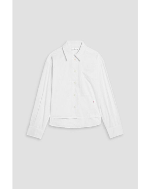 Victoria Beckham White Cotton-poplin Shirt