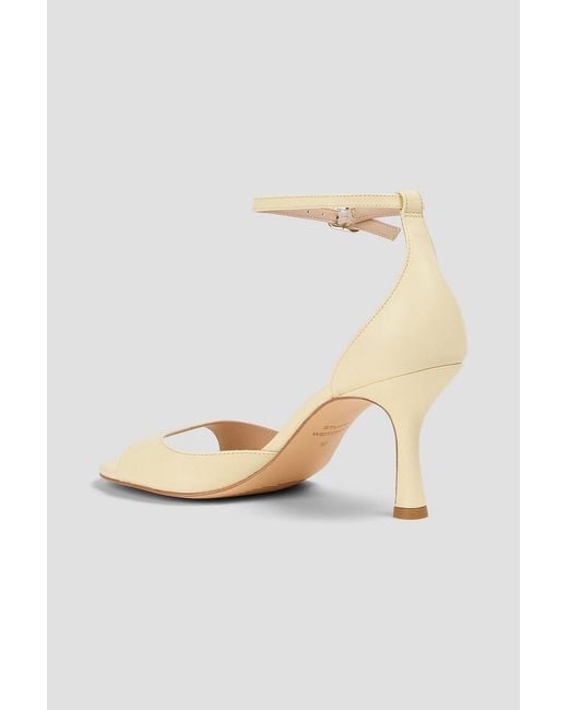 Stuart Weitzman Metallic Isla 75 Leather Sandals