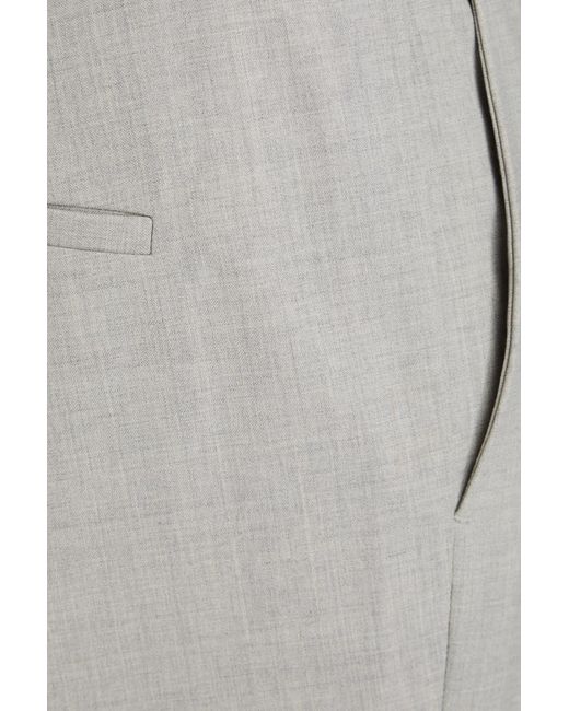Theory Gray Wool-blend Flared Pants