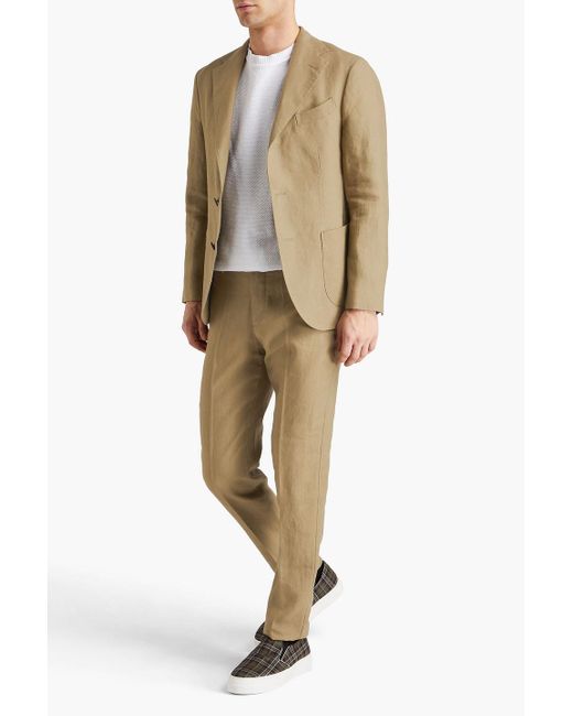 Boglioli Natural Linen Suit for men