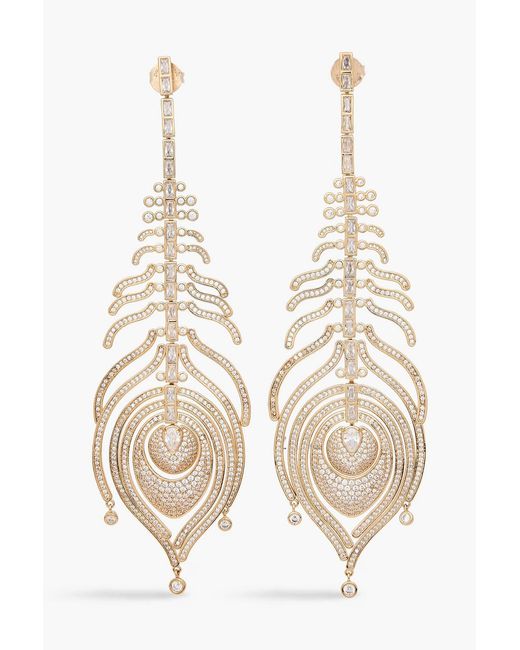 Zimmermann White Gold-tone Crystal Earrings