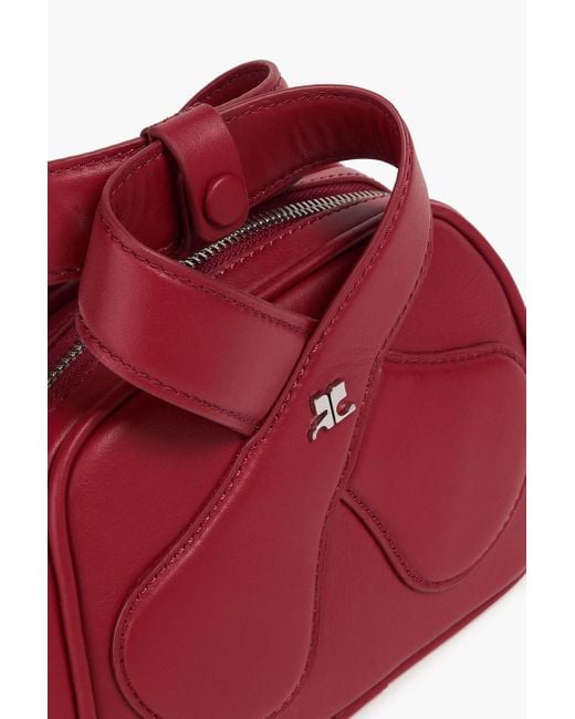 Courreges Red Schultertasche aus leder