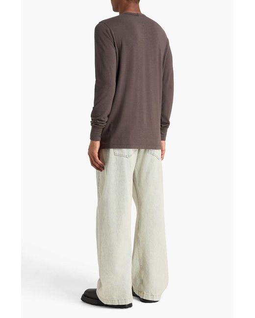 Rick Owens Brown Fleece Sweatshirt for men