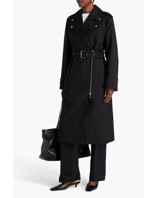 Totême  Black Cotton Trench Coat