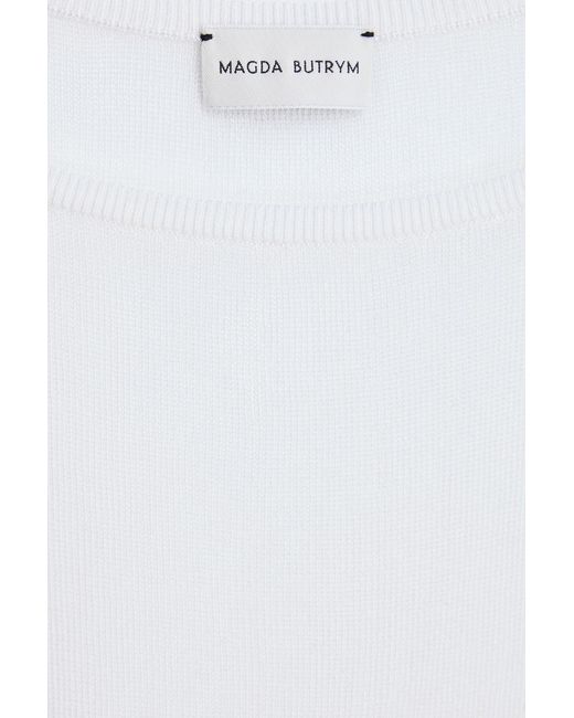 Magda Butrym White Knitted Top