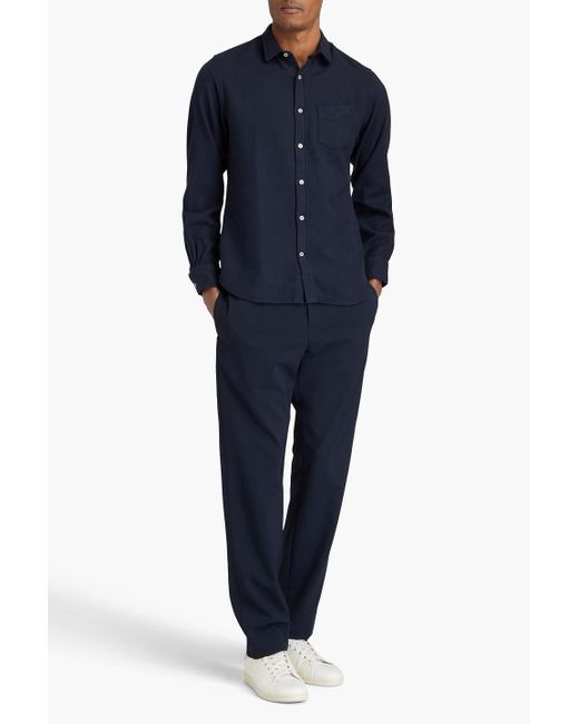Officine Generale Lipp hemd aus baumwoll-twill in Blue für Herren