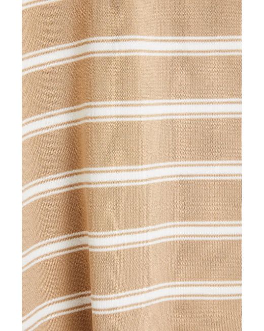 Sandro Natural Striped Jersey Polo Shirt for men