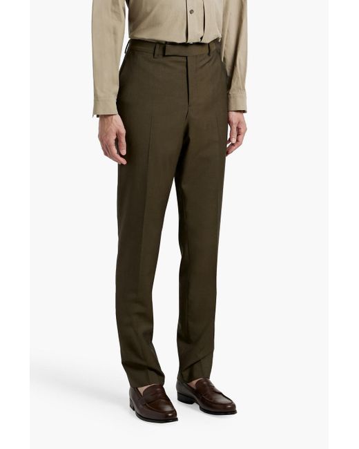 Paul Smith Green Wool And Mohair-Blend Suit for men