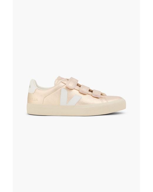 Veja Metallic Campo Leather Sneakers