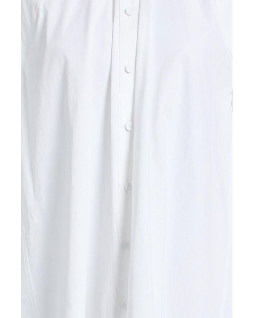 Jil Sander White Oversized Cotton-Poplin Shirt