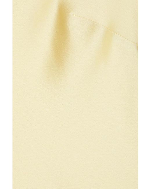 Galvan Metallic Slip dress aus satin in maxilänge mit kettenverzierung