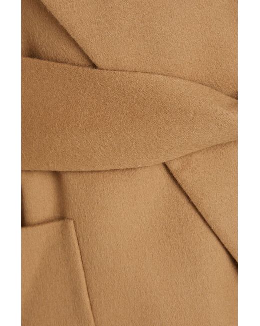 Roksanda Natural Santi Belted Wool-felt Coat