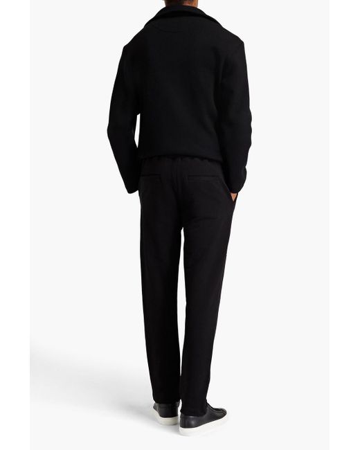 Missoni Black Printed French Cotton-terry Sweatpants for men