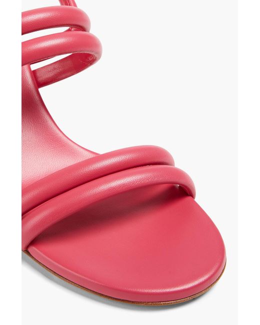 Gianvito Rossi Pink Florea sandalen aus leder