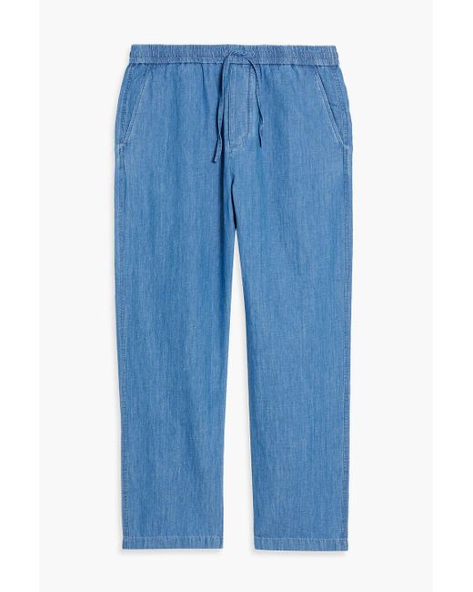 Rag & Bone Blue Bradford Cotton And Linen-Blend Pants for men