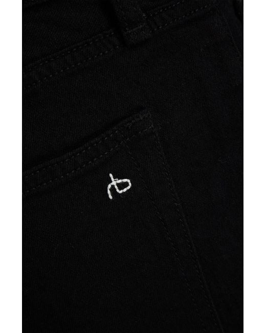 Rag & Bone Black Rb 4 Straight Denim Jeans for men