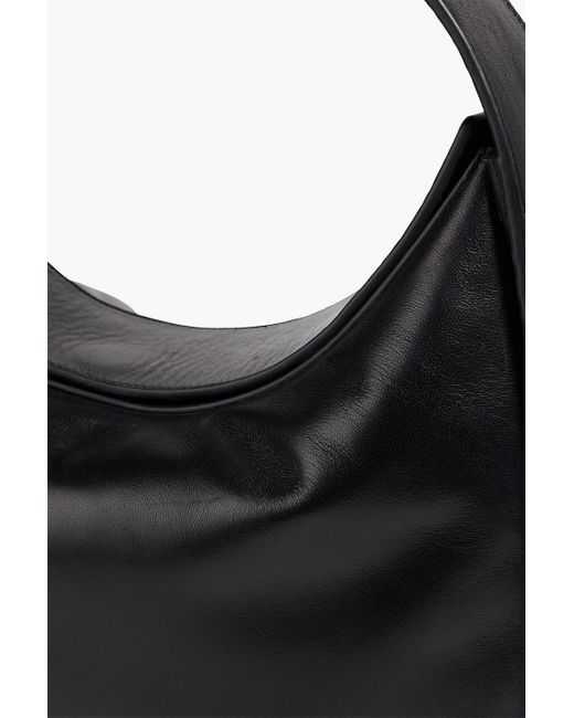 Stand Studio Black Minnie Padded Leather Shoulder Bag