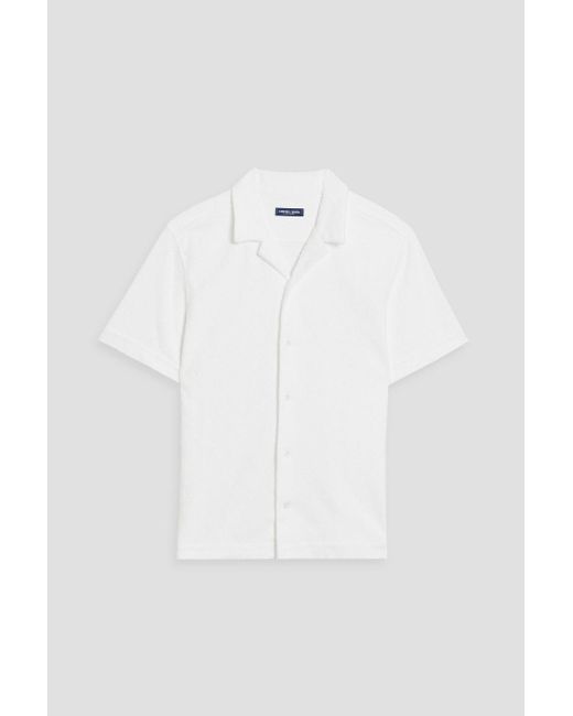 Frescobol Carioca Roberto hemd aus jacquard aus baumwollfrottee in White für Herren