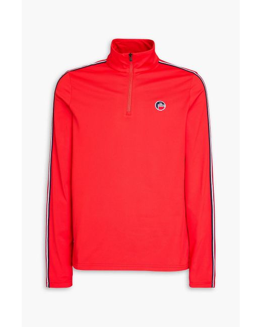 Fusalp Red Mario Iii Tech-jersey Half-zip Base Layer for men