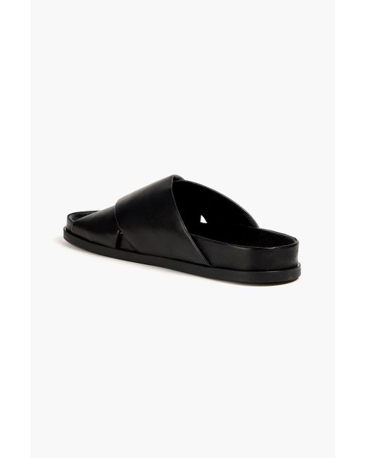 Mansur Gavriel Black Sandalen aus leder