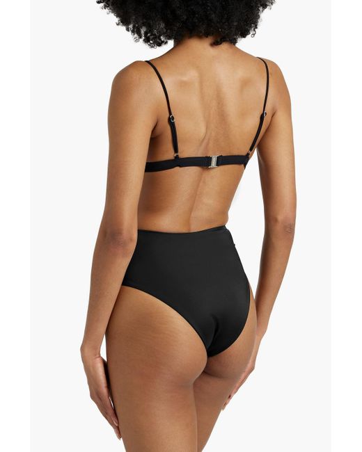 Onia Black Sabrina hoch sitzendes bikini-höschen