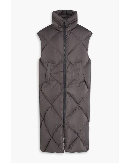 Herno Brown Quilted Shell Down Vest