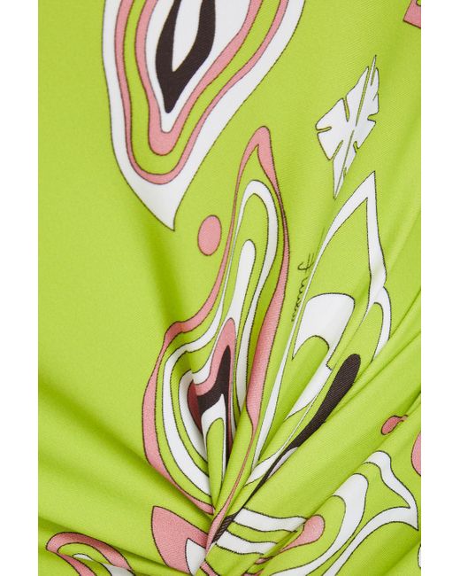 Emilio Pucci Green Minikleid aus jersey mit print