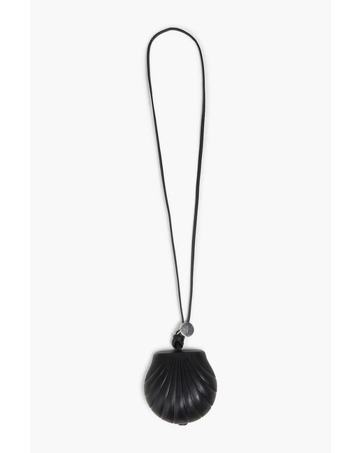 Jil Sander Black Leather Coin Purse for men