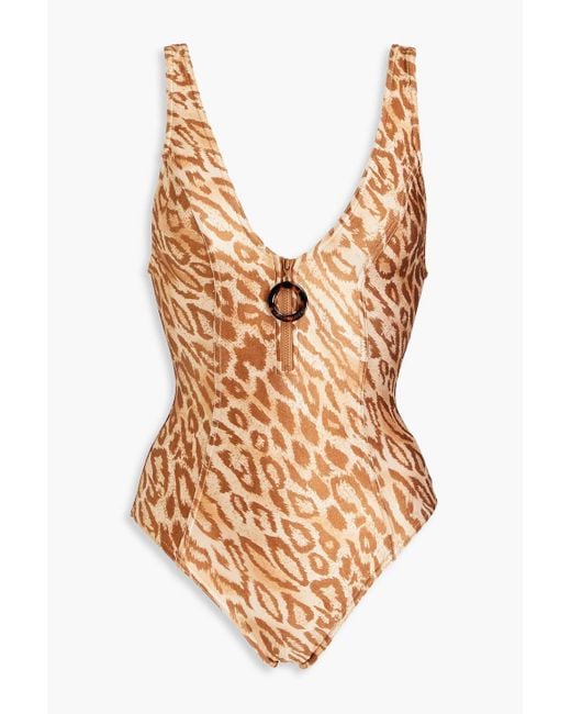 Zimmermann Multicolor Tropicana Leopard-print Swimsuit