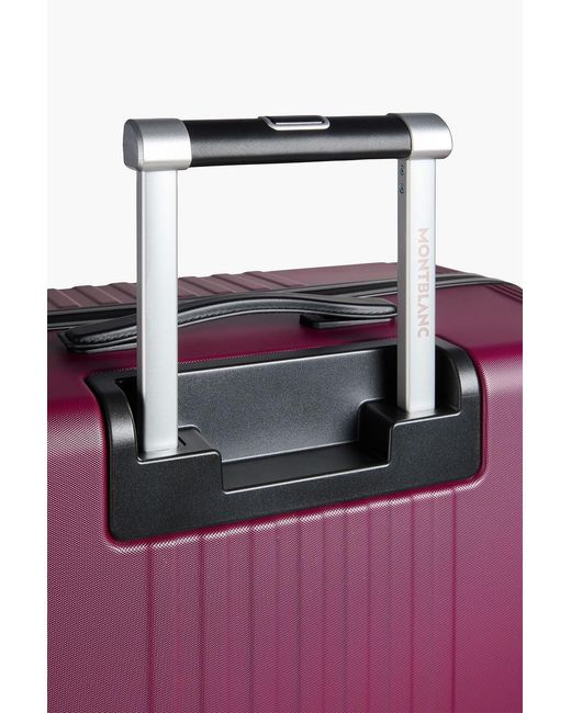 Montblanc Purple Leather-Trimmed Suitcase for men