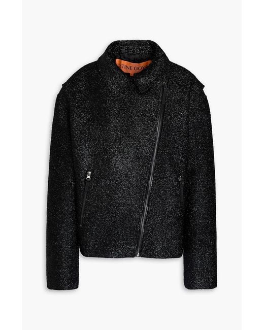 Stine Goya Black Rockey Tinsel Biker Jacket